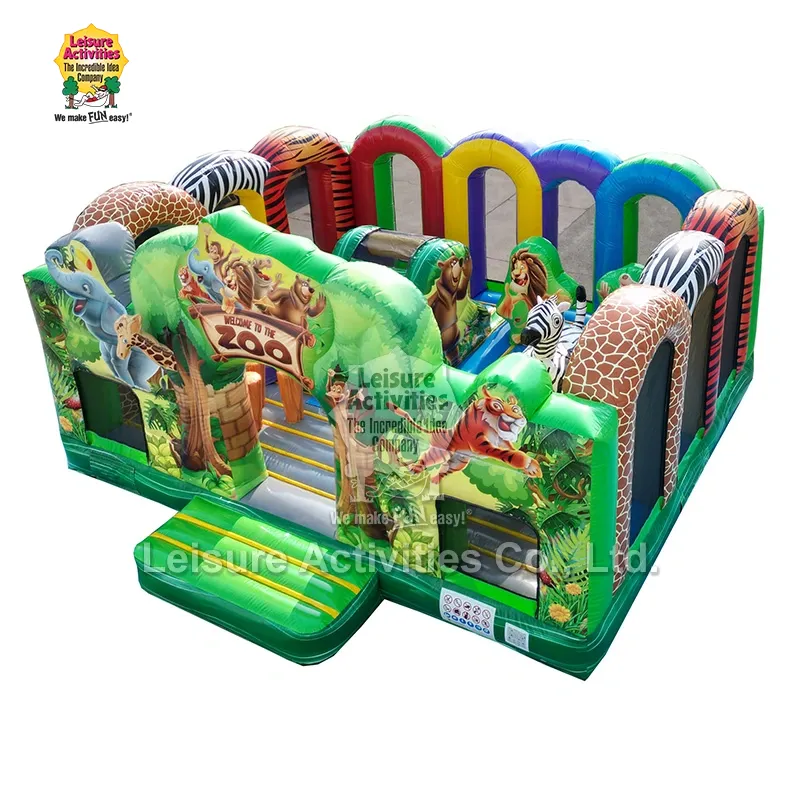 Go to the Zoo Multiplay Bouncy Castle Playground