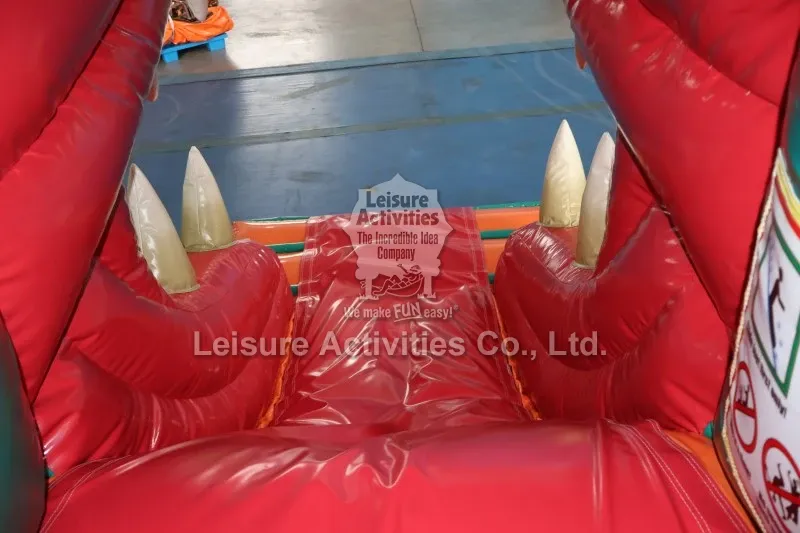 Small Inflatable Multiplay Bouncy Castles T Rex With Slide Small Inflatable Multiplay Bouncy Castles T Rex With Slide